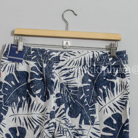 NWT Nautica Ladies' Linen Blend Pull-On Short in  Multi - Picture 5 of 5